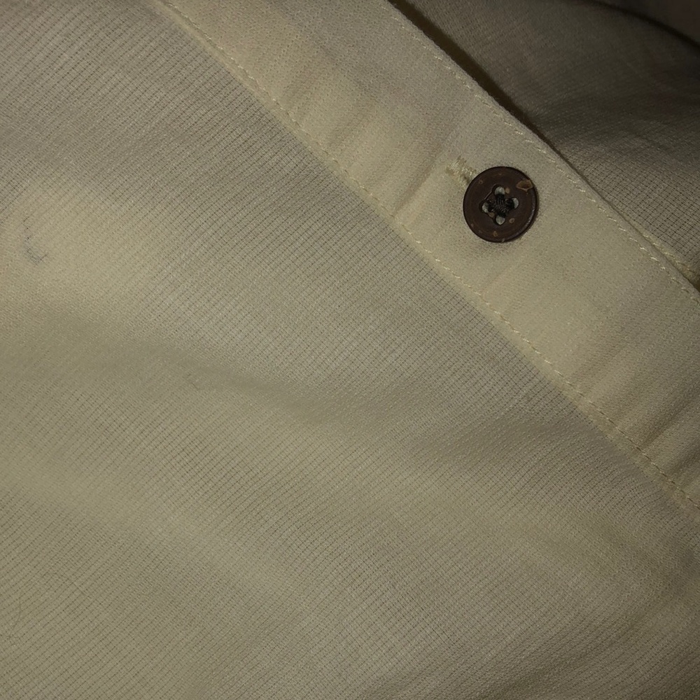 Patagonia Hemp Blend Cream Long Sleeve Button Up Shirt XS